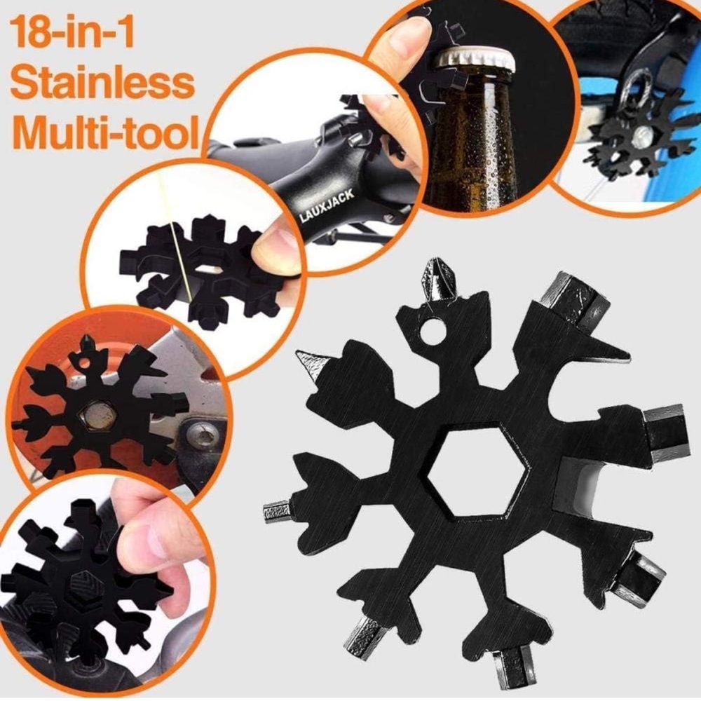 Snowflake Multitool 18 In 1 Tool,Stainless Steel Multi-Tool - Gold - Picture 2 of 7